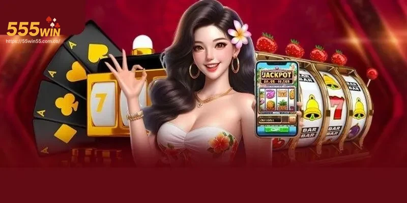 Ảnh banner ứng dụng 555WIN với offer ưu đãi nổi bật