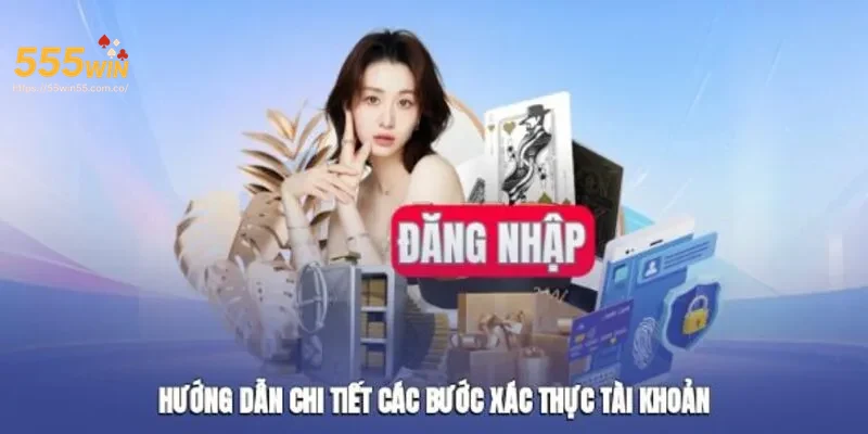 Người chơi trải nghiệm chức năng đăng nhập 555WIN.